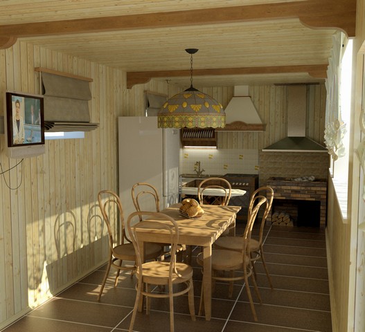  кухня на даче - Частные дома - Каталог работ - Студия дизайна .